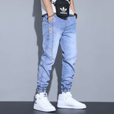 Men's Jeans Slim Fit Fashion Ankle-tied Harem Pants - kinko