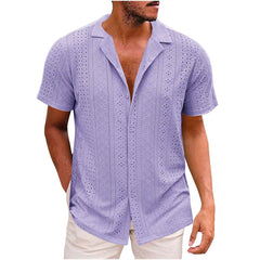 Breathable Lightweight Lapel Men's Casual Shirt - kinko