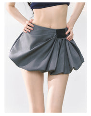 American Hot Girl Skirt Women Summer High Waist A- Line Slimming - kinko