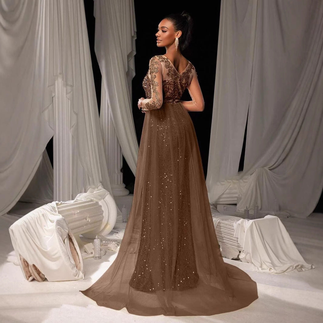 Women's Dance Lace Party Evening Dress - kinko