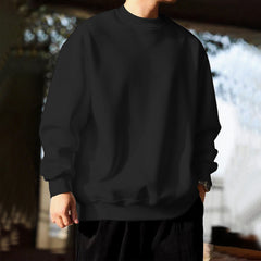 Fall Winter Men Loose Hooded Sweater Sports And Leisure Fleece-lined