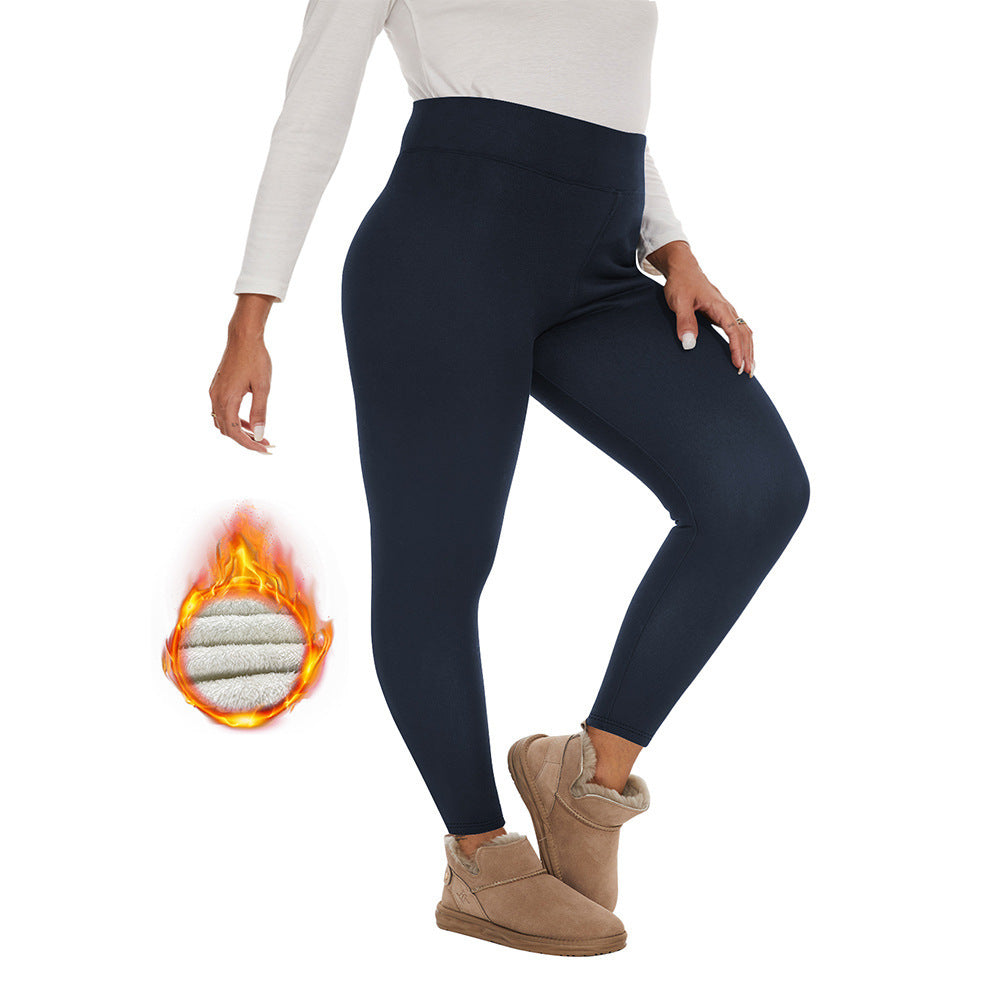 Fleece-lined Women's Warm Winter Thick Leggings - kinko