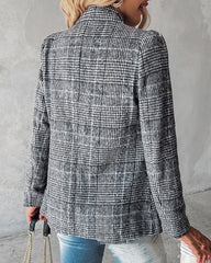 Women's Amazon Solid Color Basic Blazer - kinko