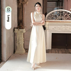 Summer Champagne Niche High-end Dress - kinko