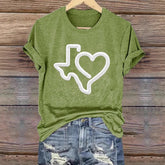 Short Sleeve T-shirt Printed Summer Fashion Tops - kinko