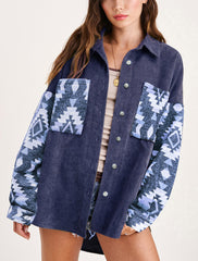 Fall Winter Cowboy Coat Female Corduroy