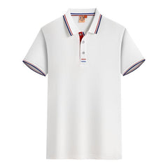 Summer Lapel Short Sleeve Polo Shirt - kinko