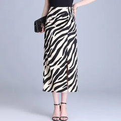 Women's High Waist Hip Split Fashion Sense Temperament Long Dress - kinko
