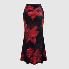 A- Line Skirt Leisure Vacation Long Women's Clothing - kinko