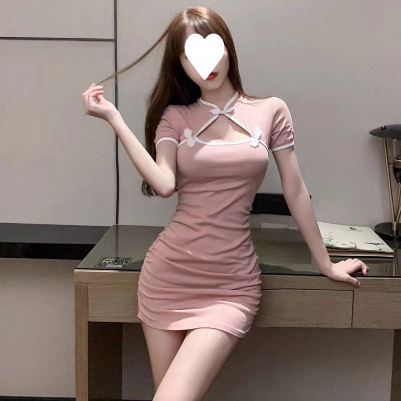 Women's Fashion Temperament Vintage Tight Dresses - kinko