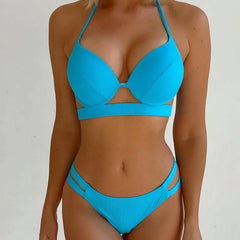 Russian Sports Swimsuit with Chest Pad Women Sexy Beachwear