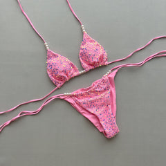 Bikini Sexy Sequined Split Women Swimsuit for Women - kinko Global Holdings inc