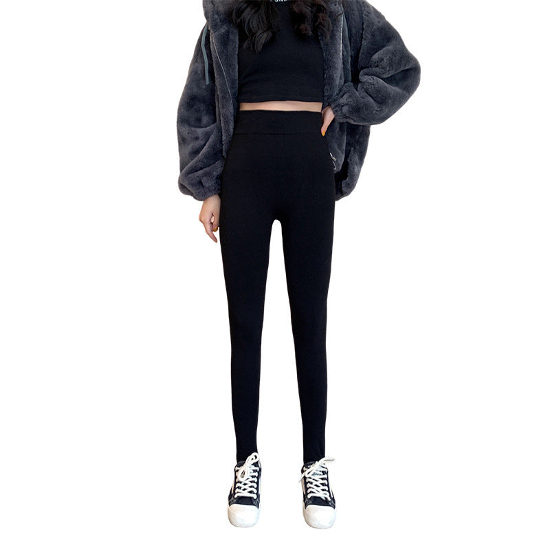 Bottoming Women's Outer Wear Plus Velvet Pencil Pants Students - kinko