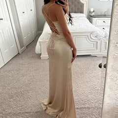 European And American Women's Clothing Sleeveless Camisole Evening Dress - kinko