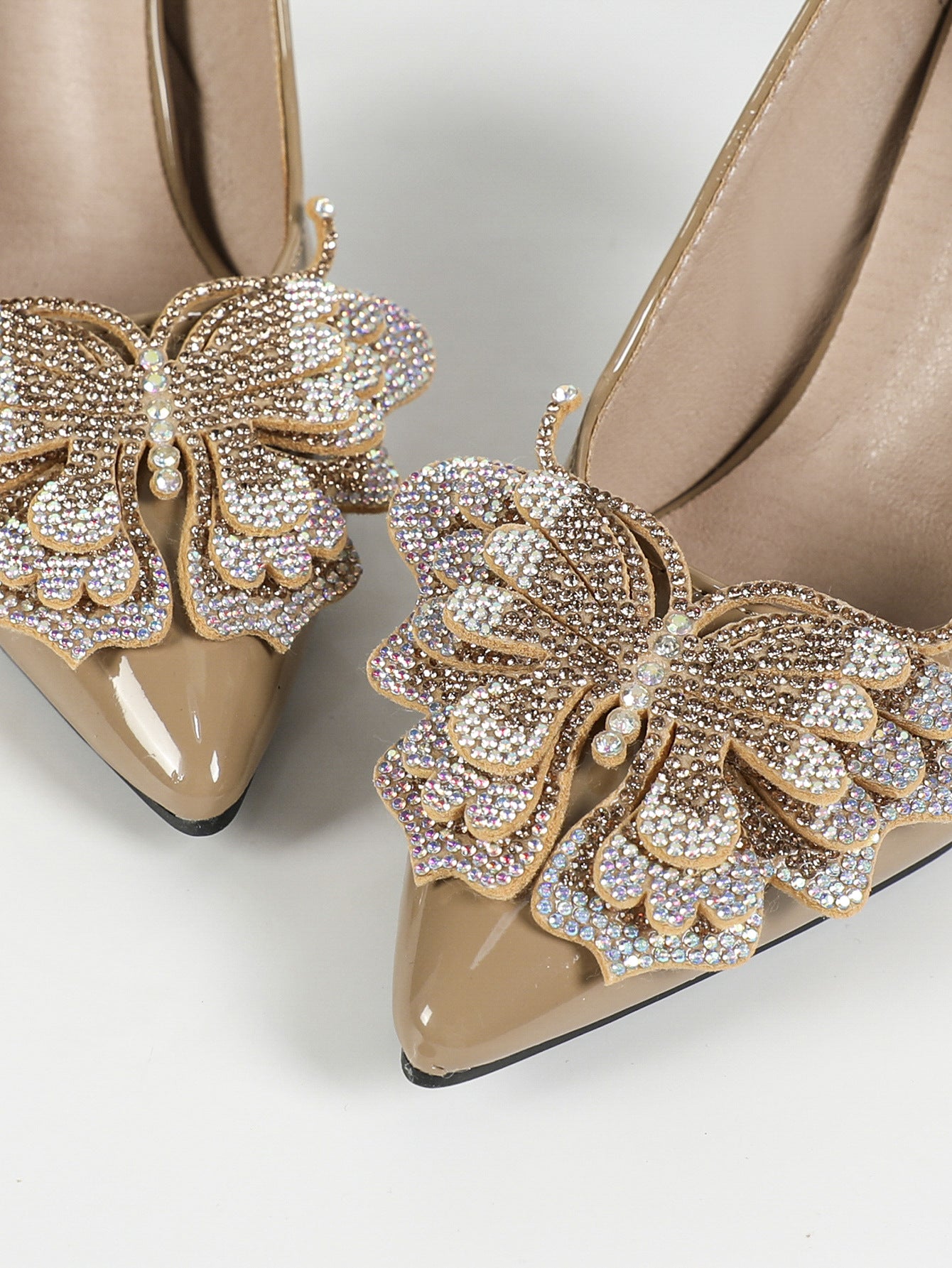 Spring Pointed Toe Low Cut 9cm High Heel Stilettos Bow Rhinestone Cocktail Marriage Gift Shoes - kinko Global Holdings inc