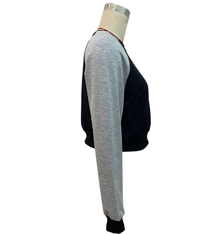 Autumn Women Clothing Long Sleeve Short Autumn Sweatshirt - kinko Global Holdings inc
