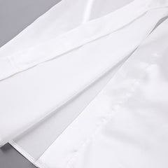Spring Pajamas Women Cardigan Feather Satin Nightgown Loose Long Bathrobe Ladies Homewear