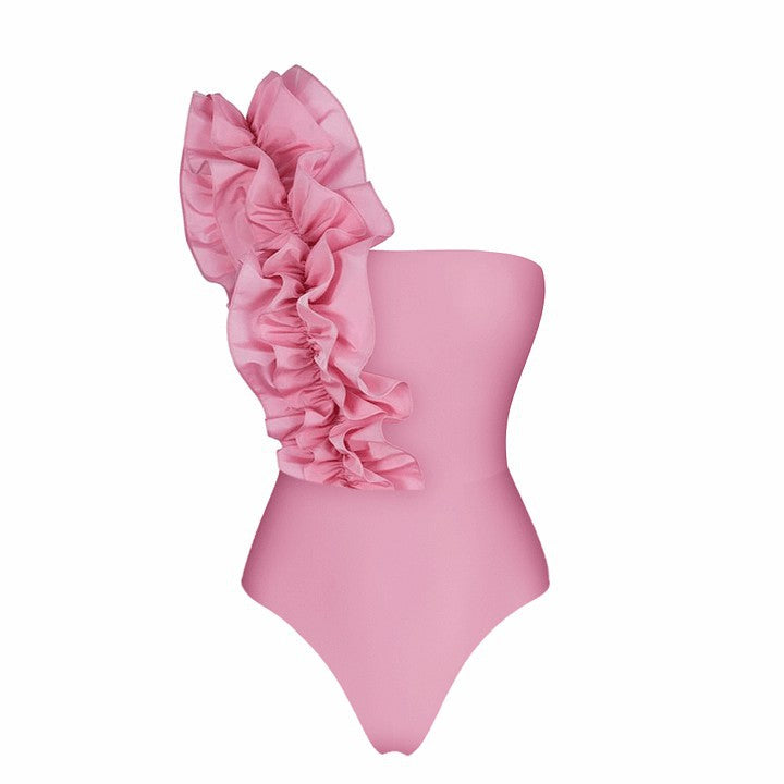 Three Dimensional Decoration Sexy Swimsuit Women Vacation Beach Two Piece Sets - kinko Global Holdings inc