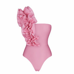 Three Dimensional Decoration Sexy Swimsuit Women Vacation Beach Two Piece Sets - kinko Global Holdings inc
