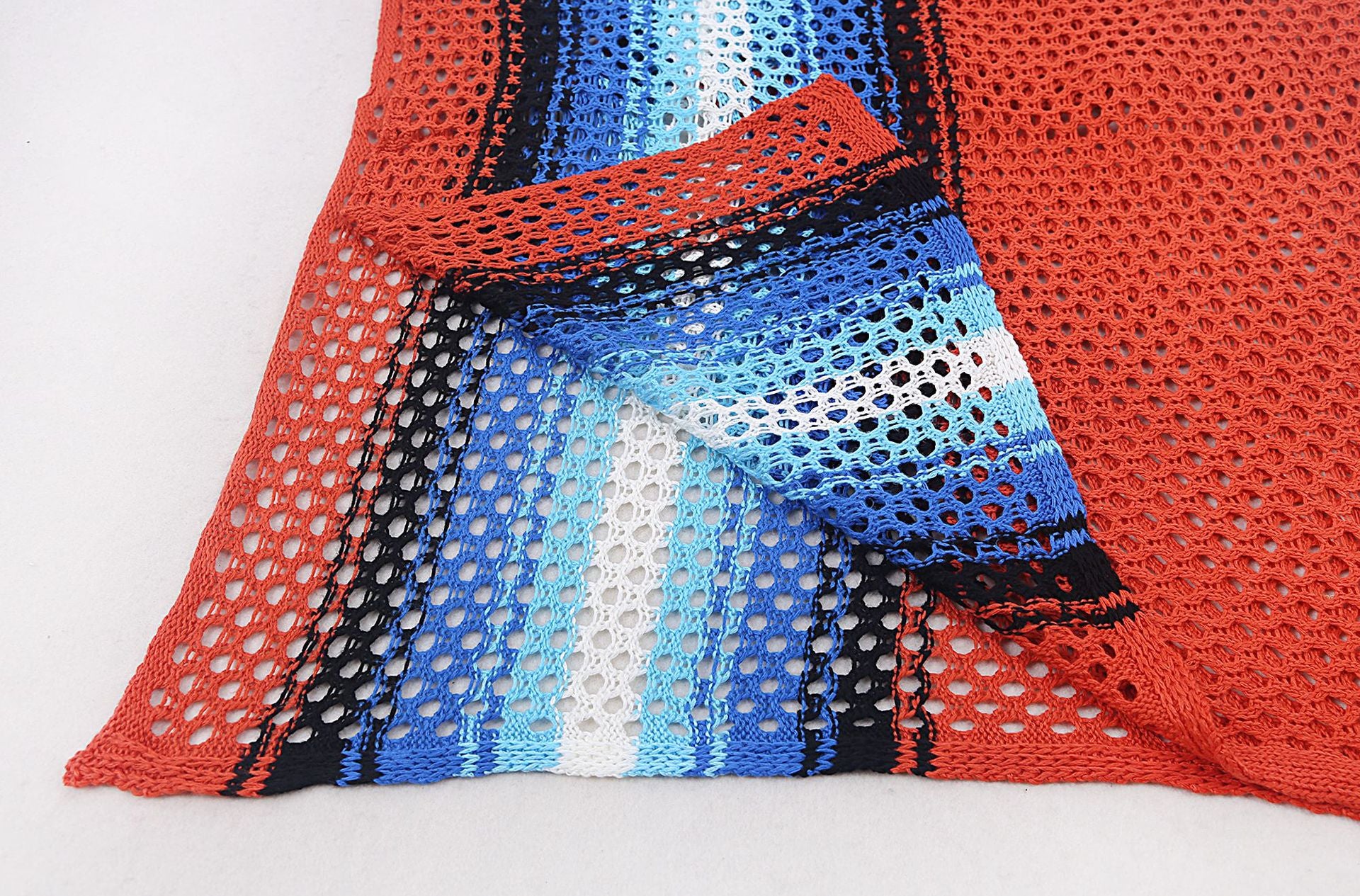 Vest Knit Halter Dress Hollow Out Cutout out Sexy Beach Sun Protection Clothing Vacation Beach Cover Up Swimsuit Outwear - kinko Global Holdings inc