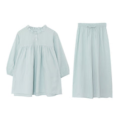 Casual Pajamas Women Clothing Spring Autumn Two Piece Suit Pure Cotton Loose Comfortable Korean Homewear Suit