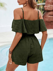 Elegant Solid Color Off-the-shoulder Jumpsuit - kinko