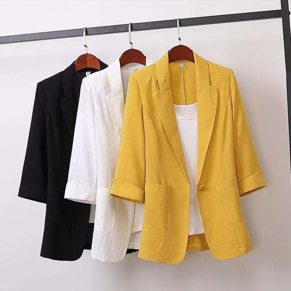Short Blazer Coat Women'S Leisure Korean Slim Thin Sunscreen Clothes Women - kinko