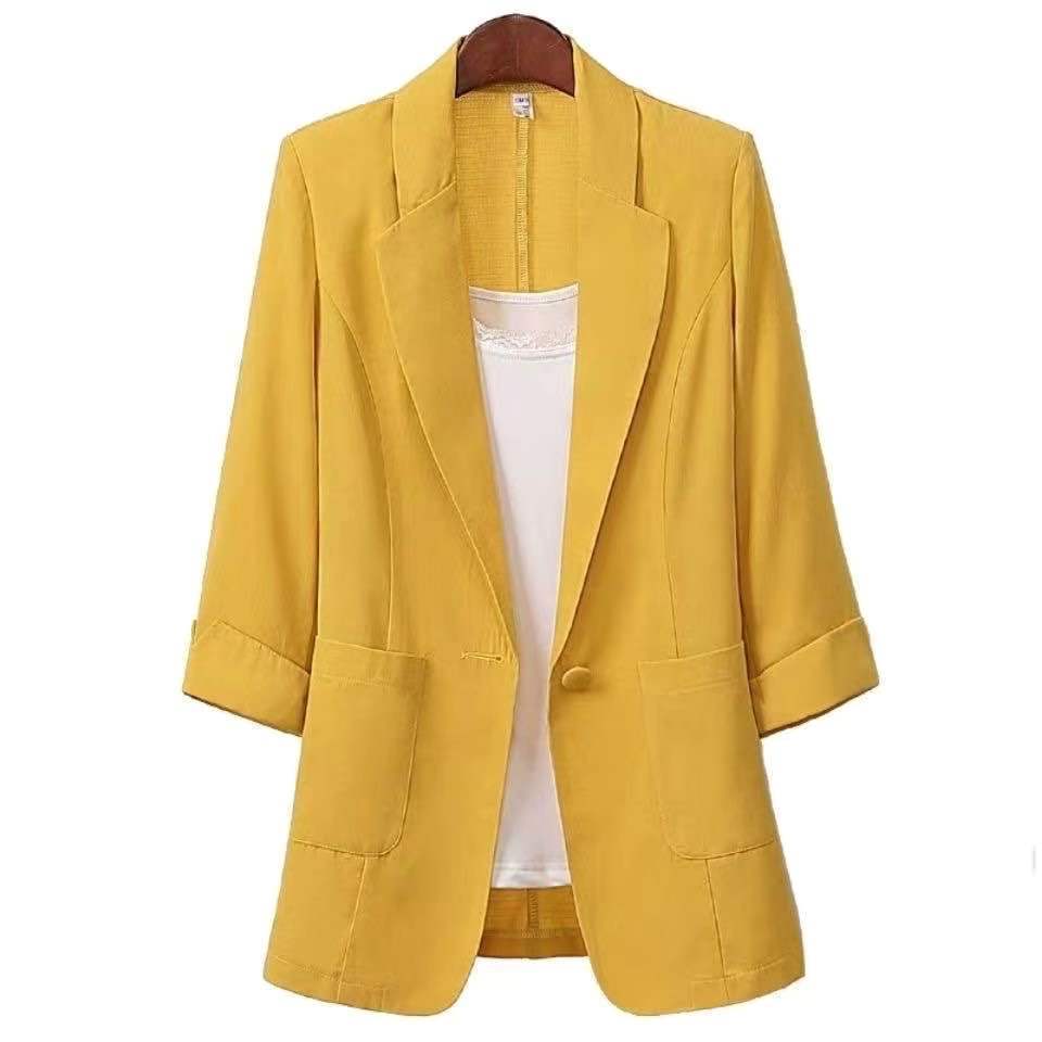 Short Blazer Coat Women'S Leisure Korean Slim Thin Sunscreen Clothes Women - kinko