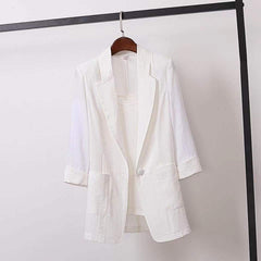 Short Blazer Coat Women'S Leisure Korean Slim Thin Sunscreen Clothes Women - kinko