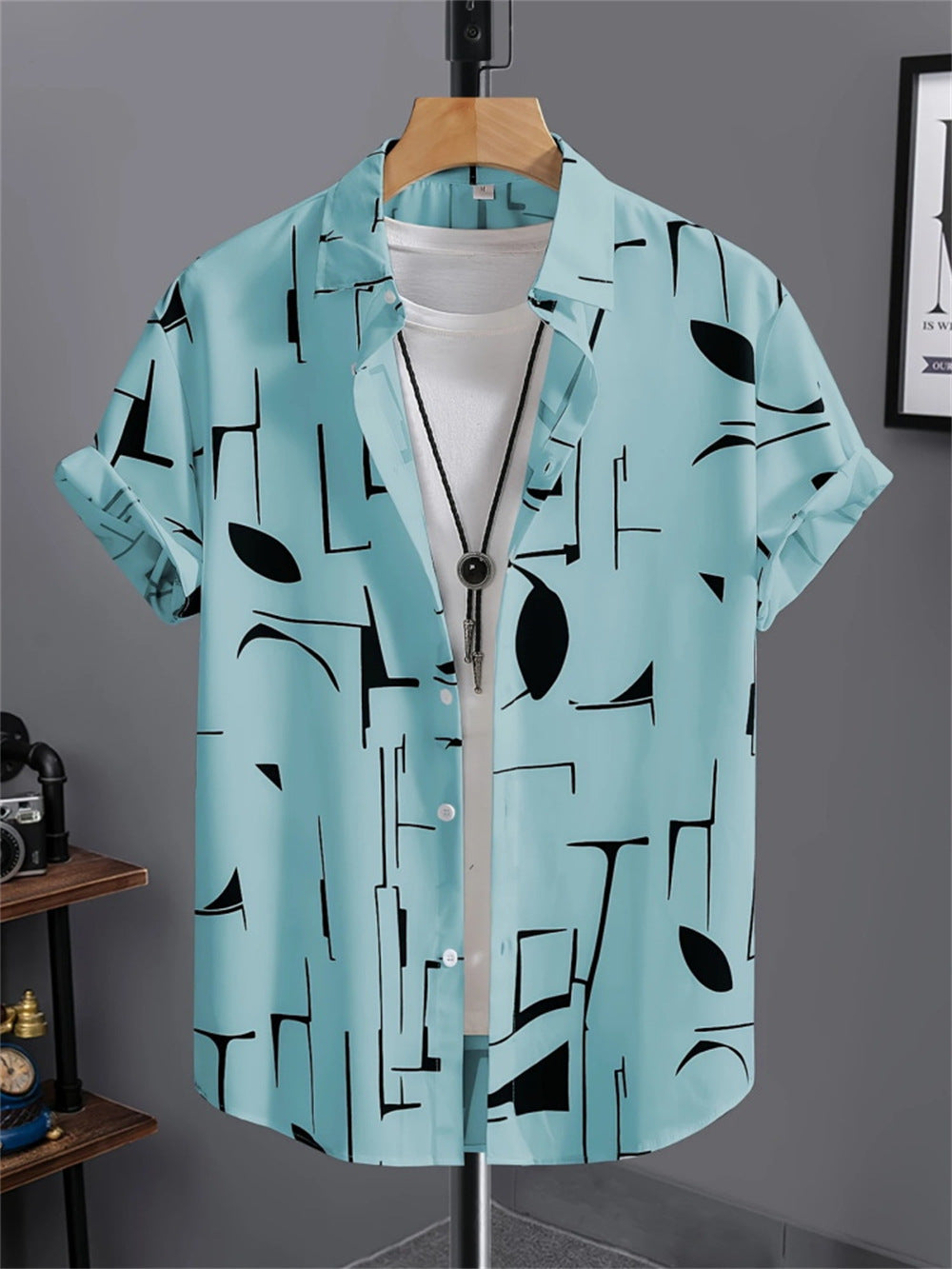 Men's 3D Printed All-matching Retro Fashion Shirt - kinko