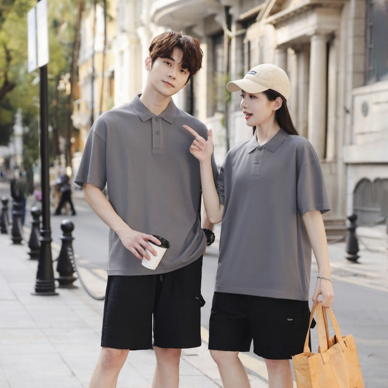 Honeycomb Mesh Beaded Cotton Casual Short Sleeve - kinko