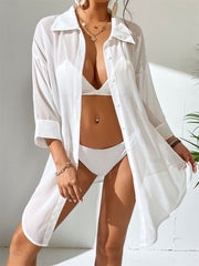 Women Clothing Shirt Blouse Women Chiffon Polo Casual