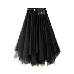 Big Swing Skirt Super Fairy Lace Gauzy Dress Women - kinko