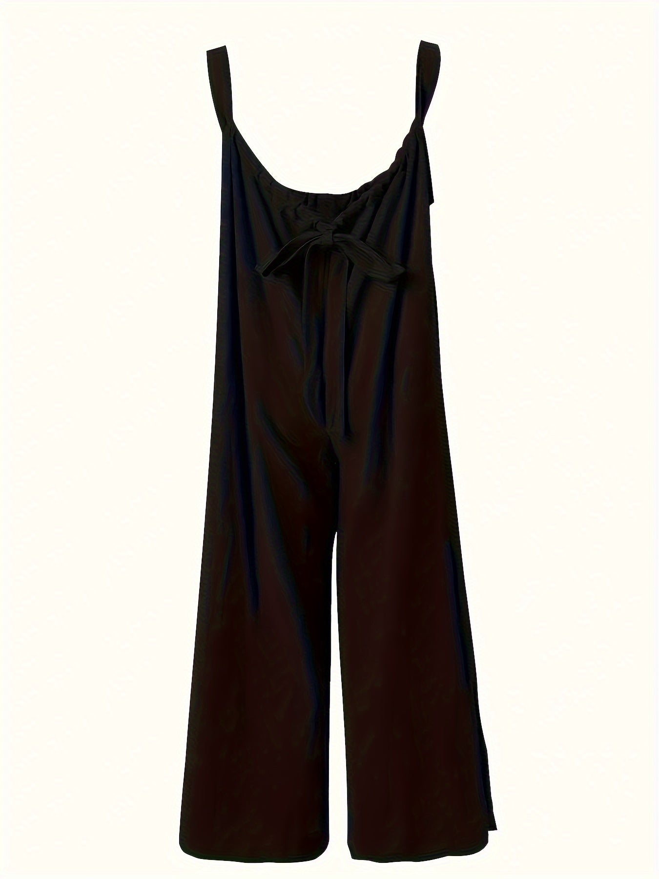 Plus Size Solid Color Pocket Overalls Casual Women's Pants - kinko