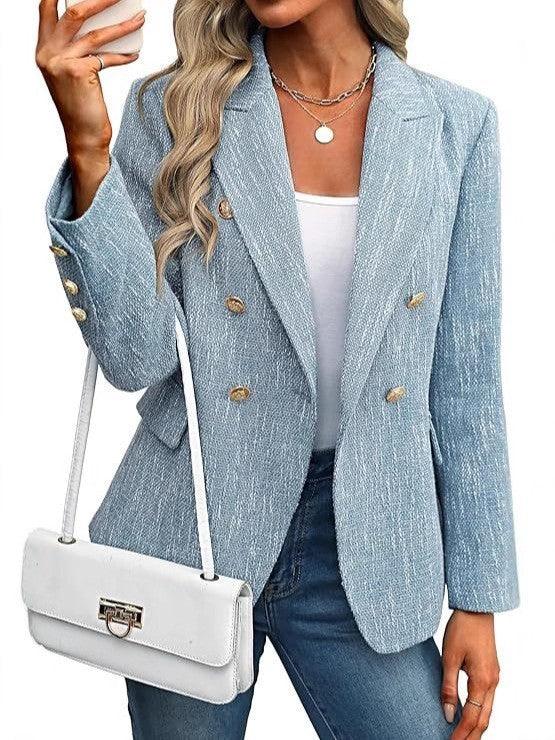Women's Clothing Solid Color Suit Autumn Simplicity Style - kinko