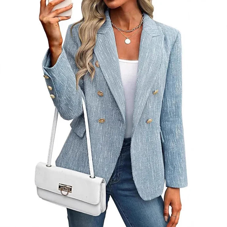 Women's Clothing Solid Color Suit Autumn Simplicity Style - kinko