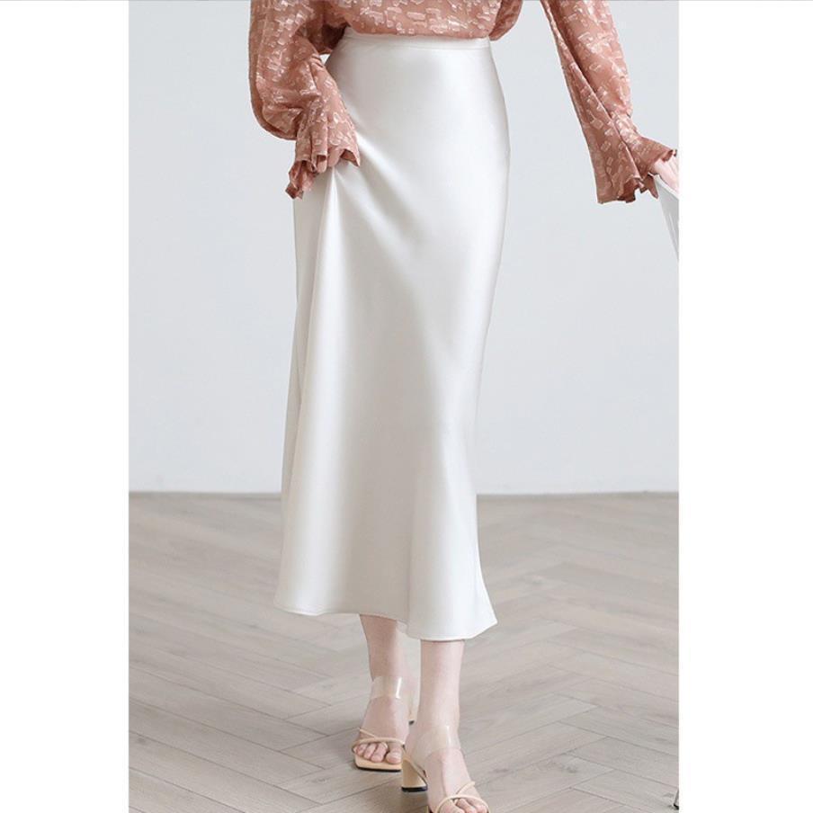 High-grade Silk Mid-length High-end Fishtail Long Skirt - kinko