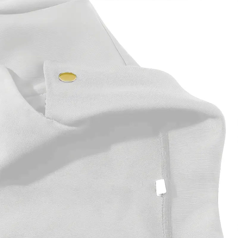 Women's Solid Color Notched Lapel Button-Down Short Blazer - Spring&Fall Fashion Jacket - kinko