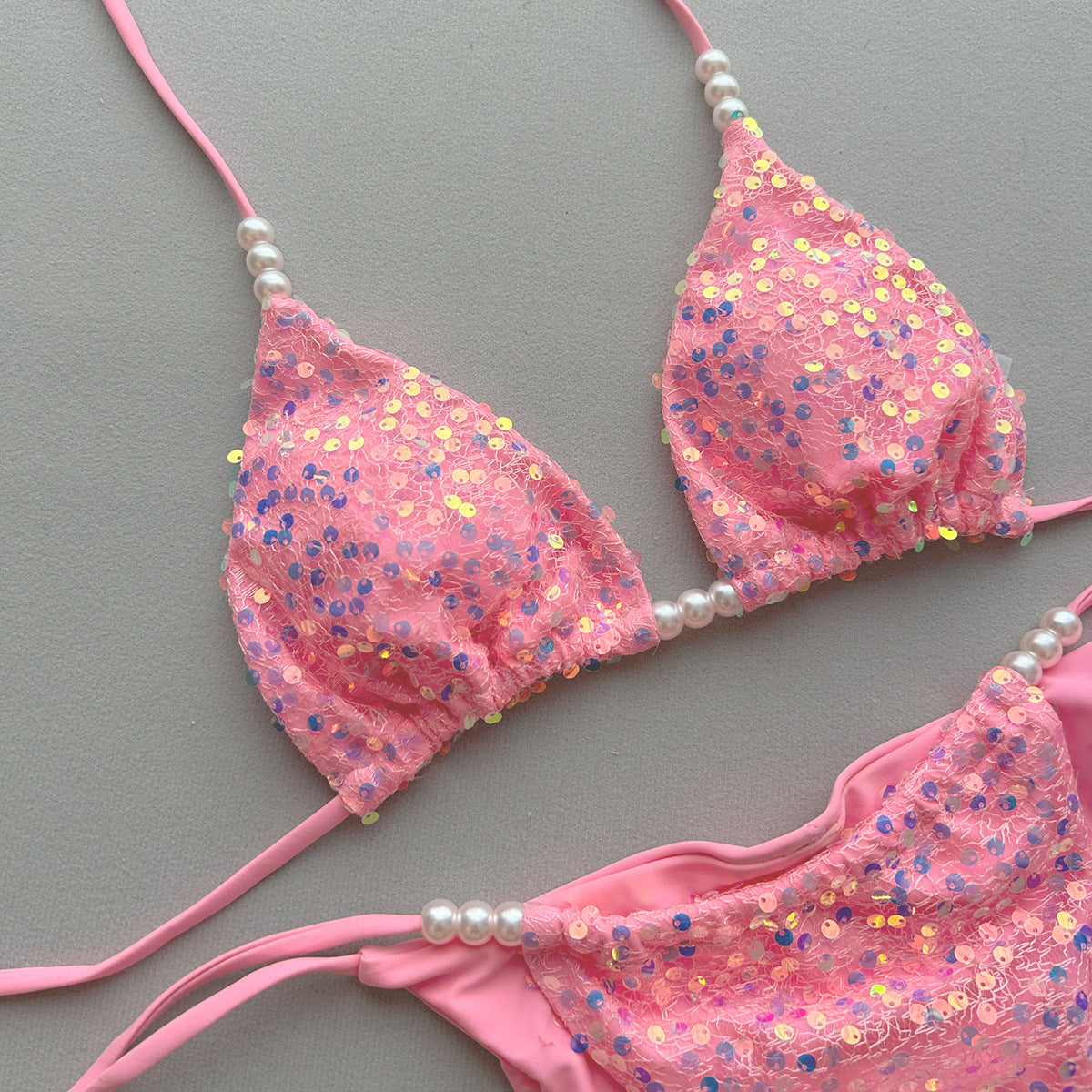 Bikini Sexy Sequined Split Women Swimsuit for Women - kinko Global Holdings inc