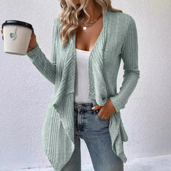 Cardigan Long Sleeve Sweater Casual Women's Clothing - kinko