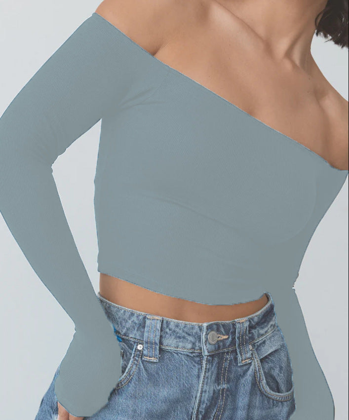 Long-sleeved Women's Off-shoulder Clothing - kinko