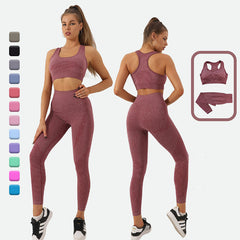 2PCS Women's Seamless Yoga Set – High Waist