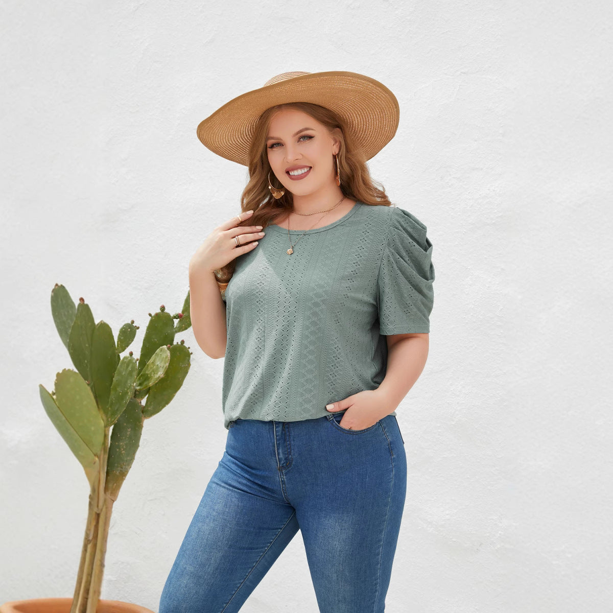 Women's Loose T-shirt Plus Size - kinko