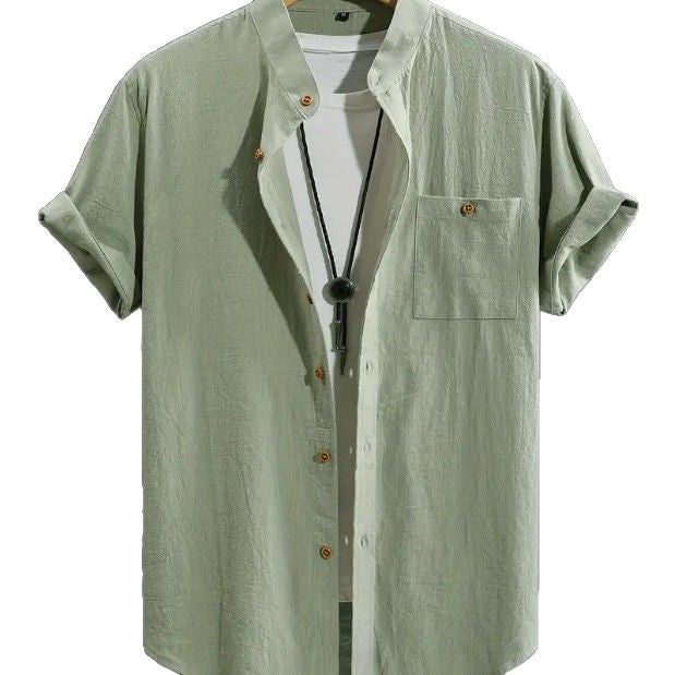 Men's Short-sleeved Shirt Comfort And Casual Fashion All-matching - kinko