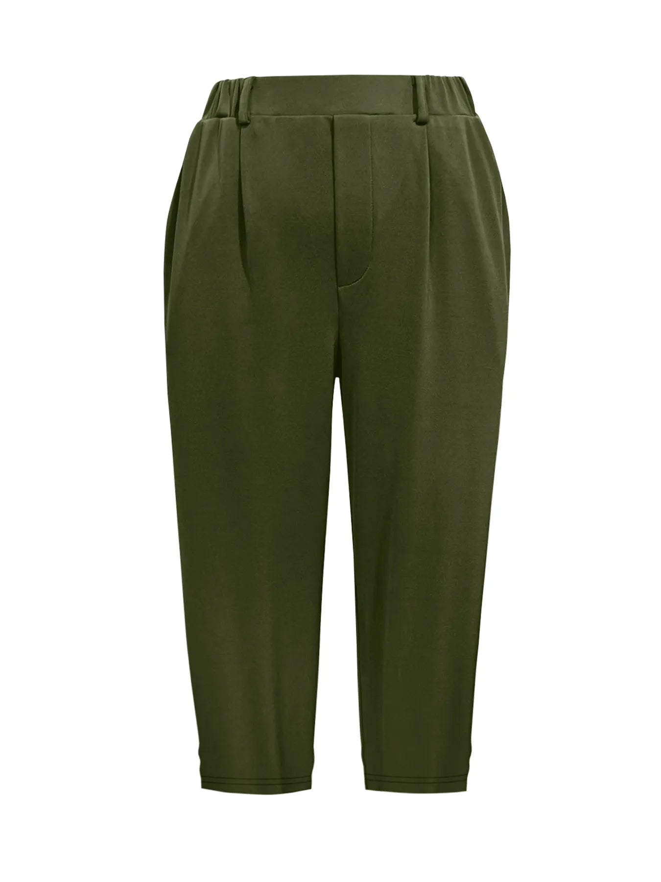 Pleated Detail Pants with Pockets - kinko