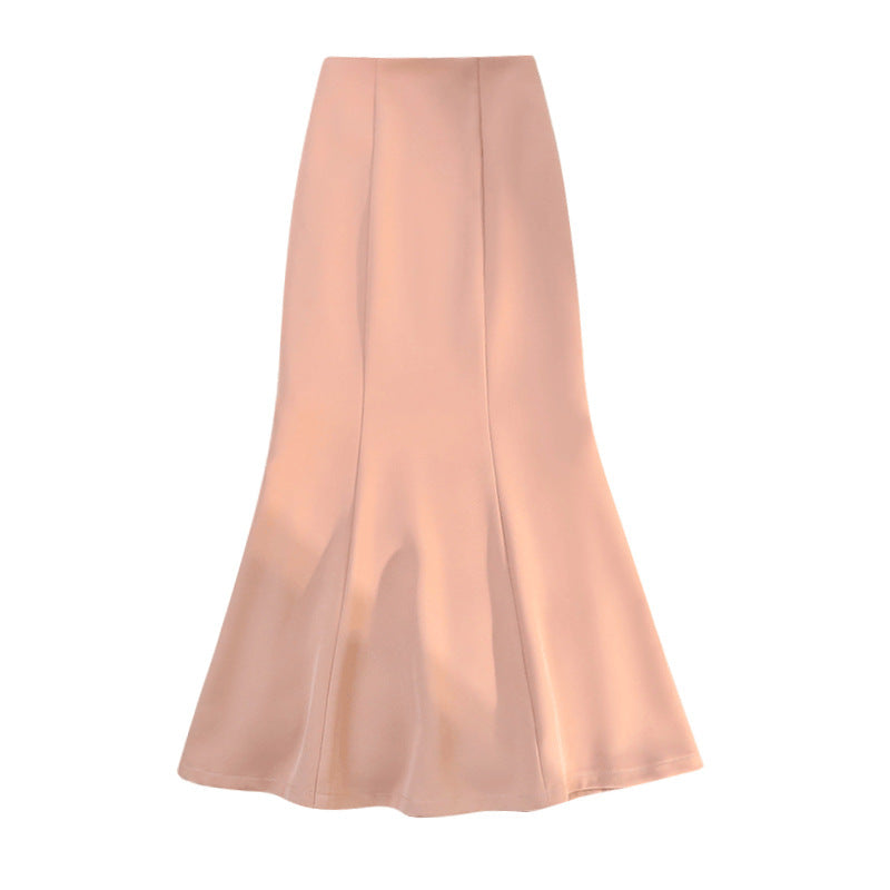 Fishtail High Waist Slimming Sheath Western Style All-matching Skirt - kinko
