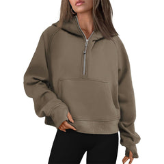 Fall Winter Hooded Zipper Thickening Sweater - kinko Global Holdings inc