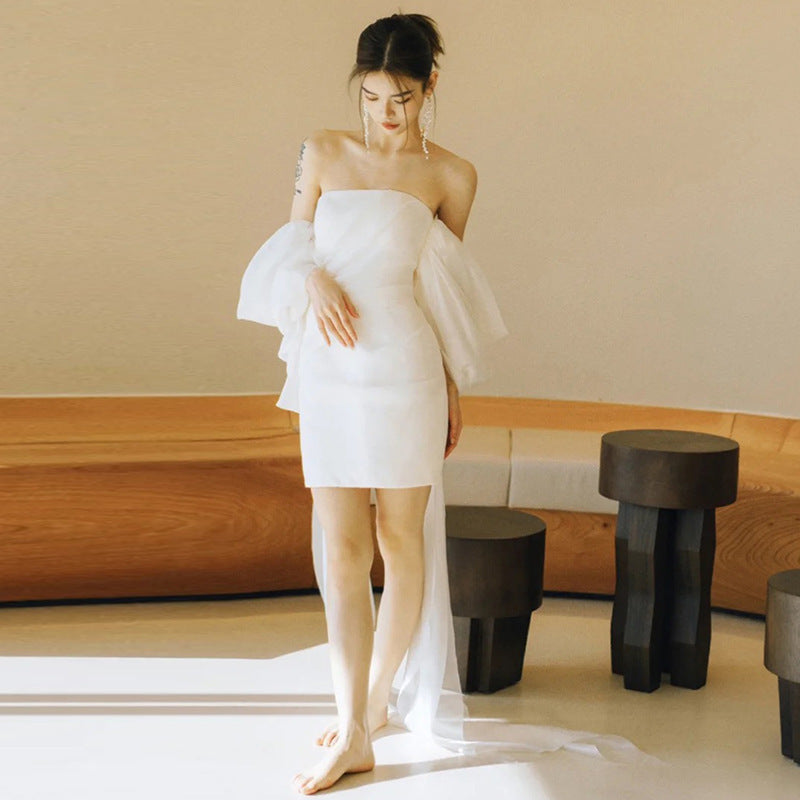 Small Light Wedding Dress Short Super Fairy - kinko