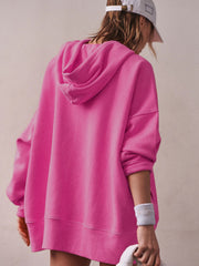 Hooded Loose Casual Women Clothing Comfortable Long Sleeve Coat
