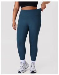 Plus Size Sports High Elastic Yoga Tights Flab Hiding Slim Fitness Pants Outdoor Running Sportswear